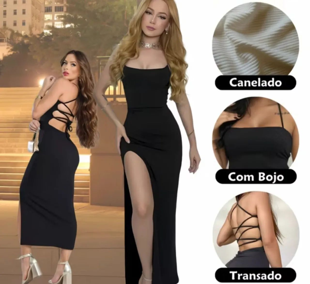 Vestido longo com bojo - Foto 3