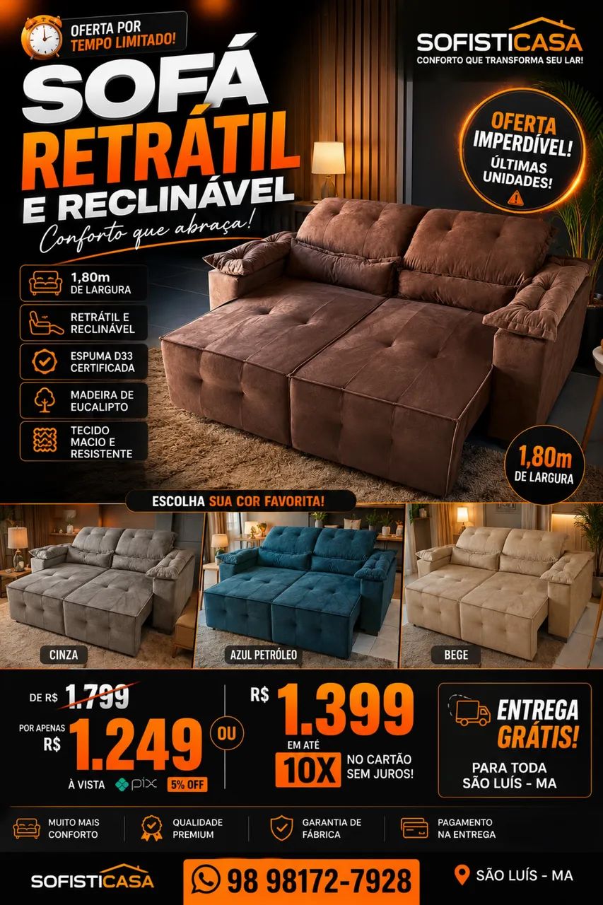 sofá novos PROMOÇÃO  - Foto 4