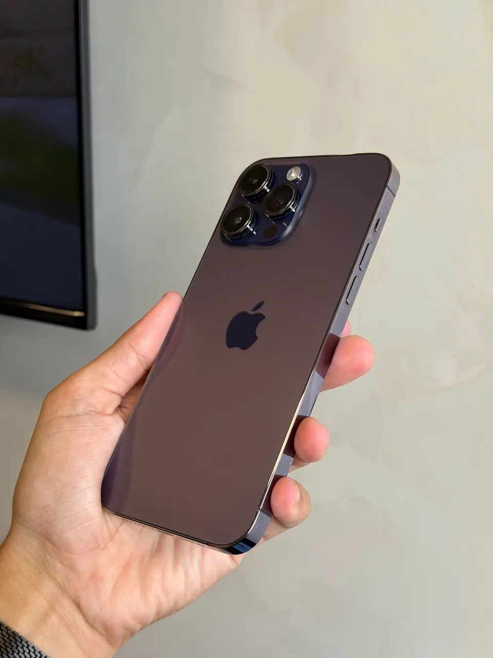 iPhone 14 Pro Max 128gb Roxo Seminovo loja fisica contagem - Foto 3