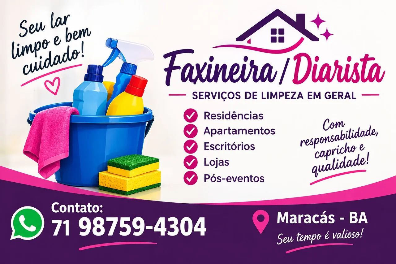 Sou faxineira 
