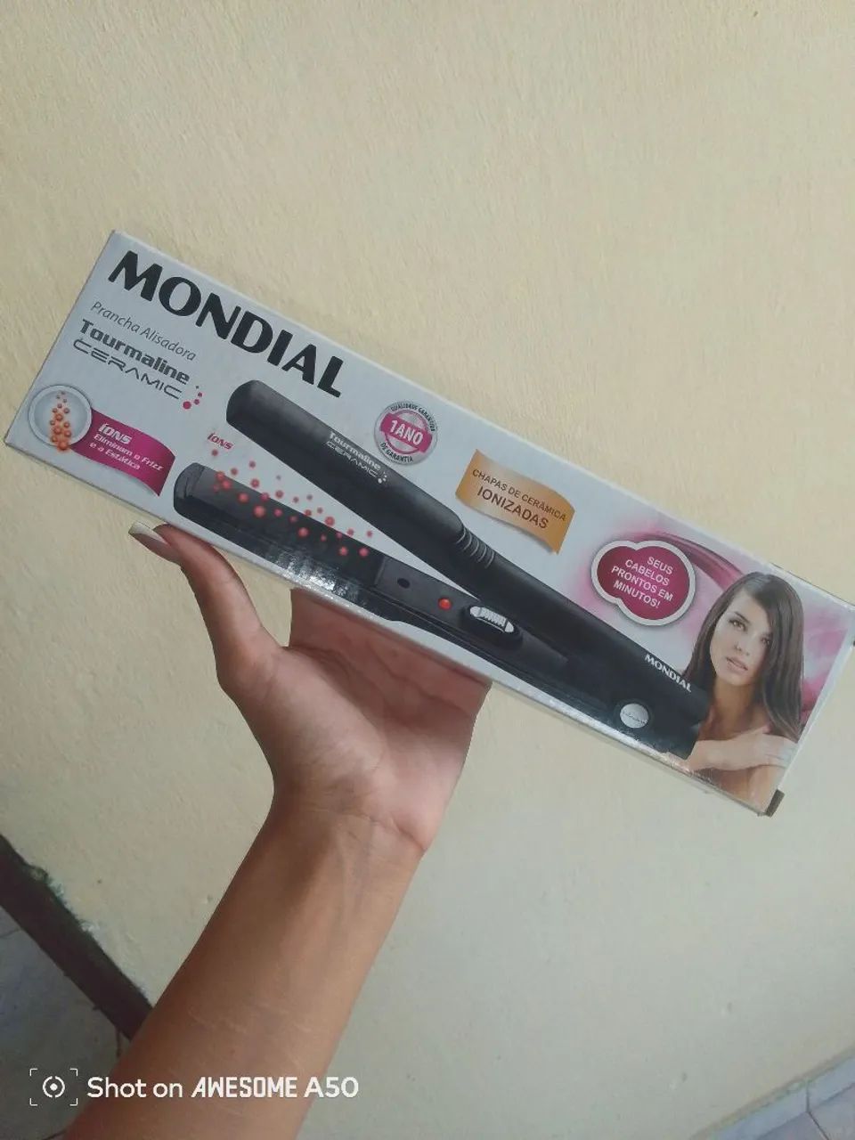 Prancha de cabelo nova 
