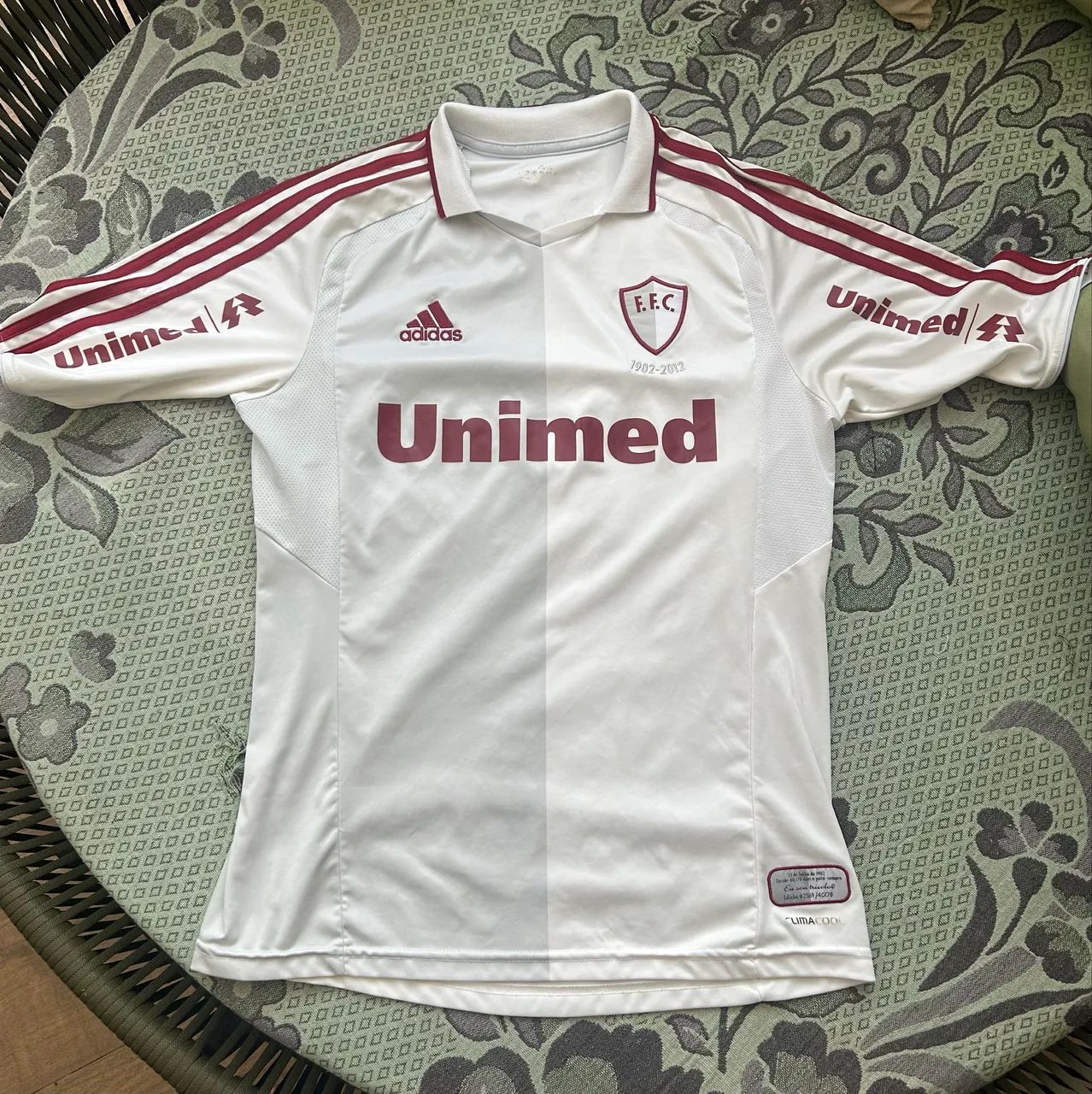 Camisa Fluminense - 110 Anos - Adidas - Cinza e Branco