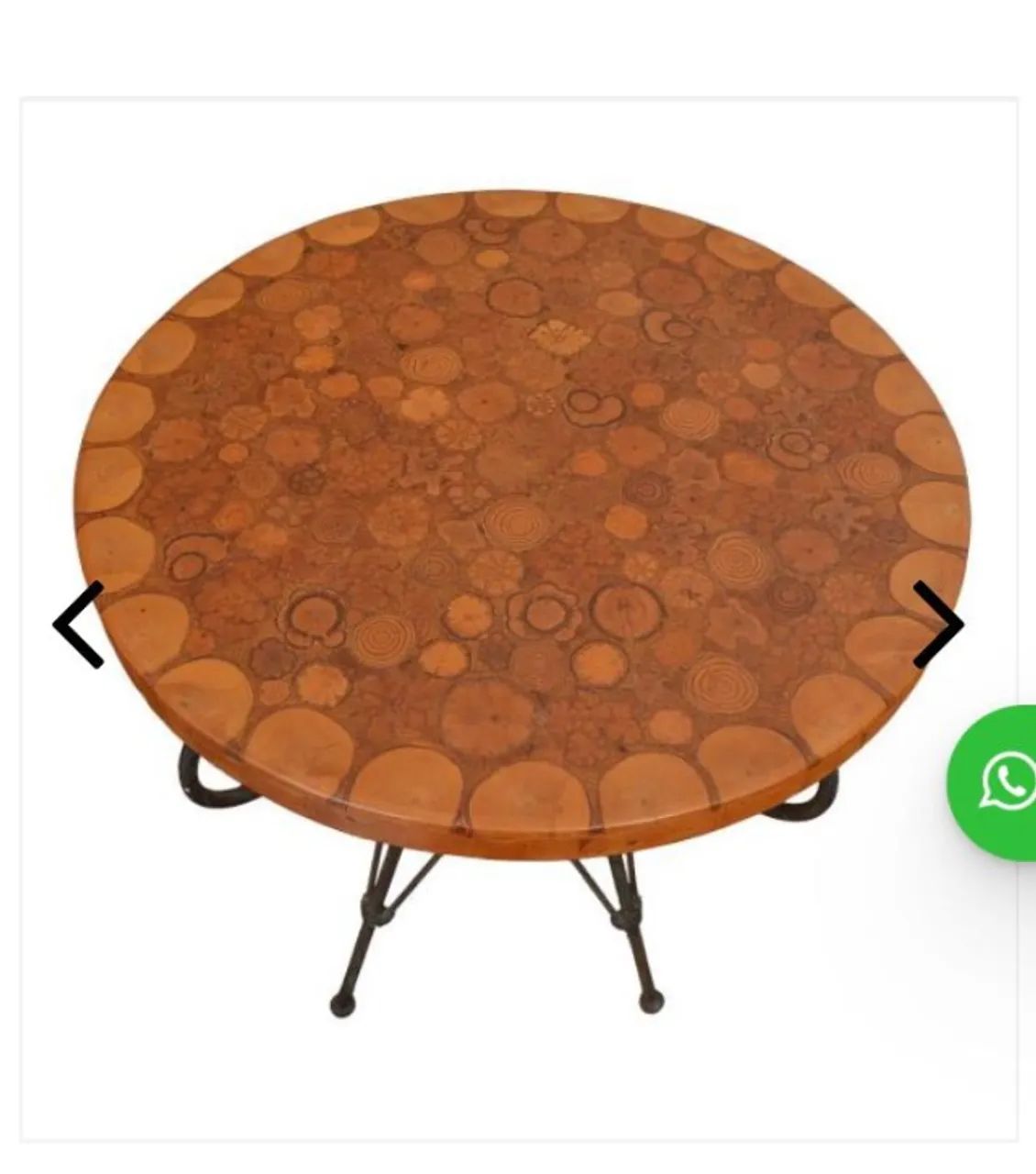 Magnífica mesa de apoio de formato circular - Foto 2
