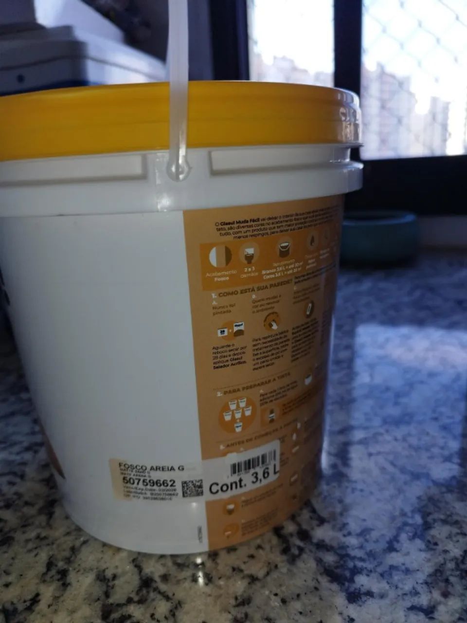 Tinta Suvinil Glasu! Muda Fácil Acrílica Fosca 3,6 L - Cor Areia - Foto 3