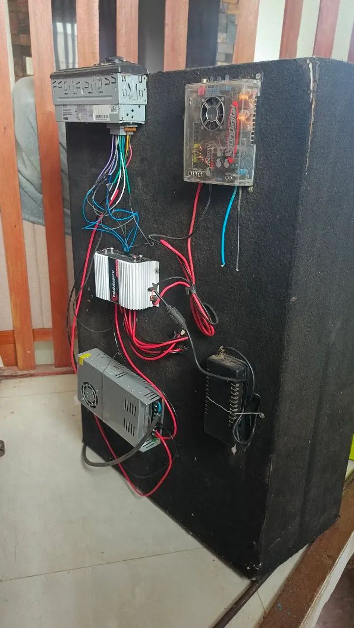 Som automotivo com módulo e fonte nova - Foto 2