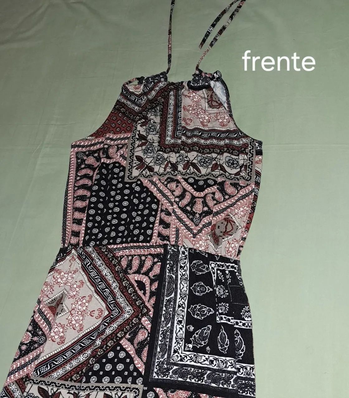 Vestido longo em malha