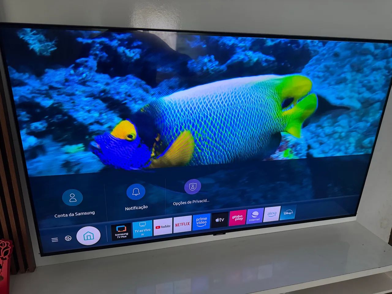 Tv led 55 polegadas Samsung 4k Smartv Wi-Fi Bluetooth YouTube Netflix Alexa Xbox ENTREGO 