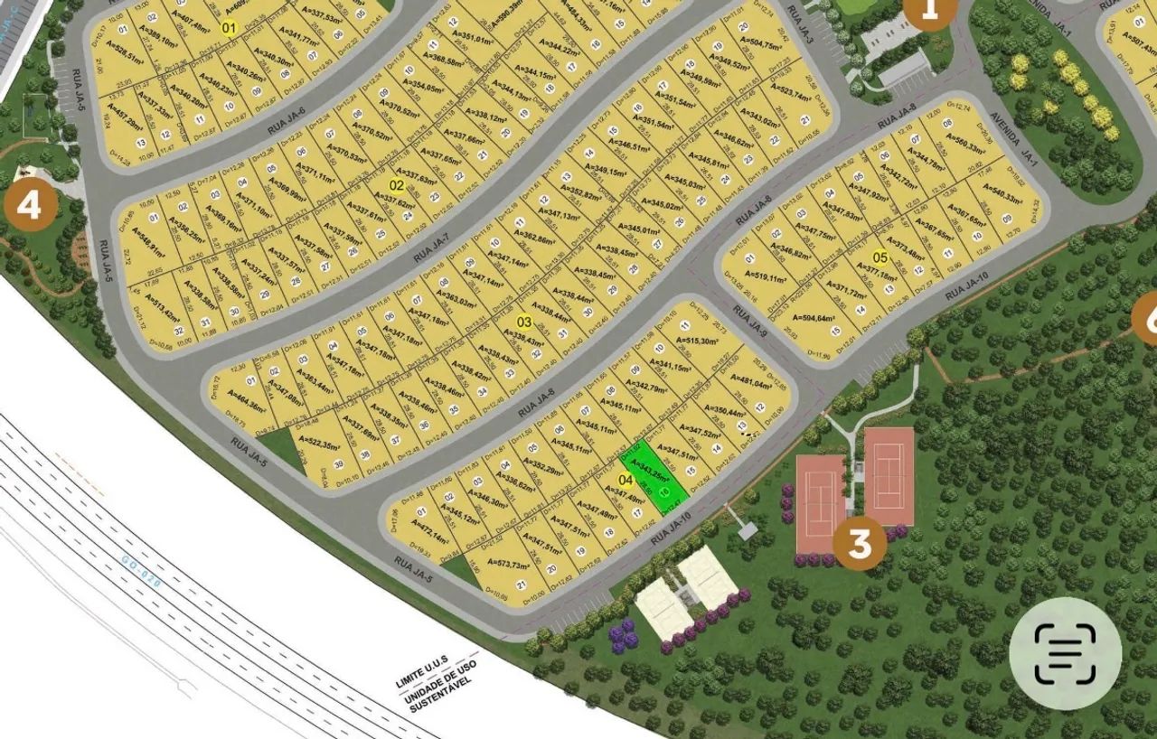 Lote no Condomínio Jardins Amsterdã 343,25m - Foto 2