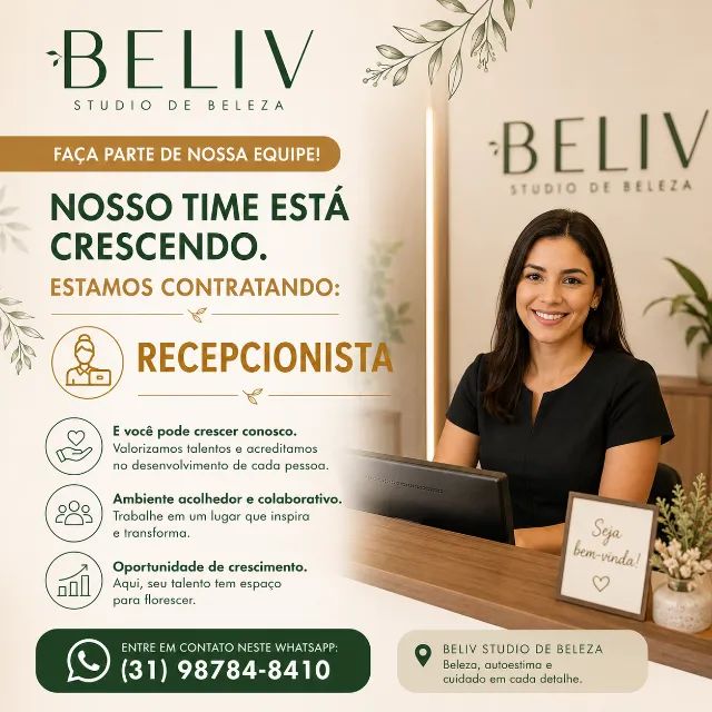 Vaga de Recepcionista