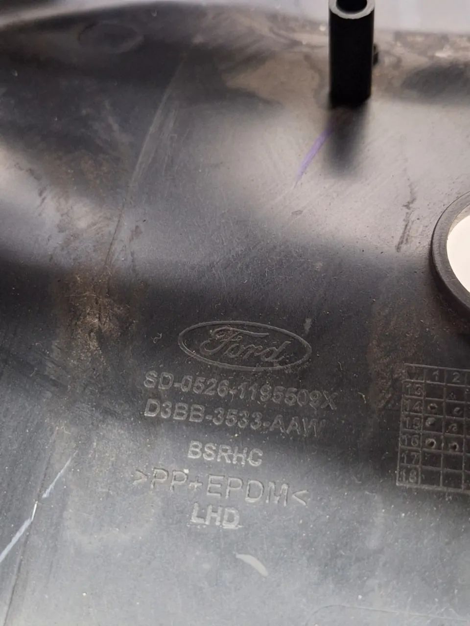 Moldura Acabamento Coluna Ford New Fiesta 2015/2016 Original - Foto 6