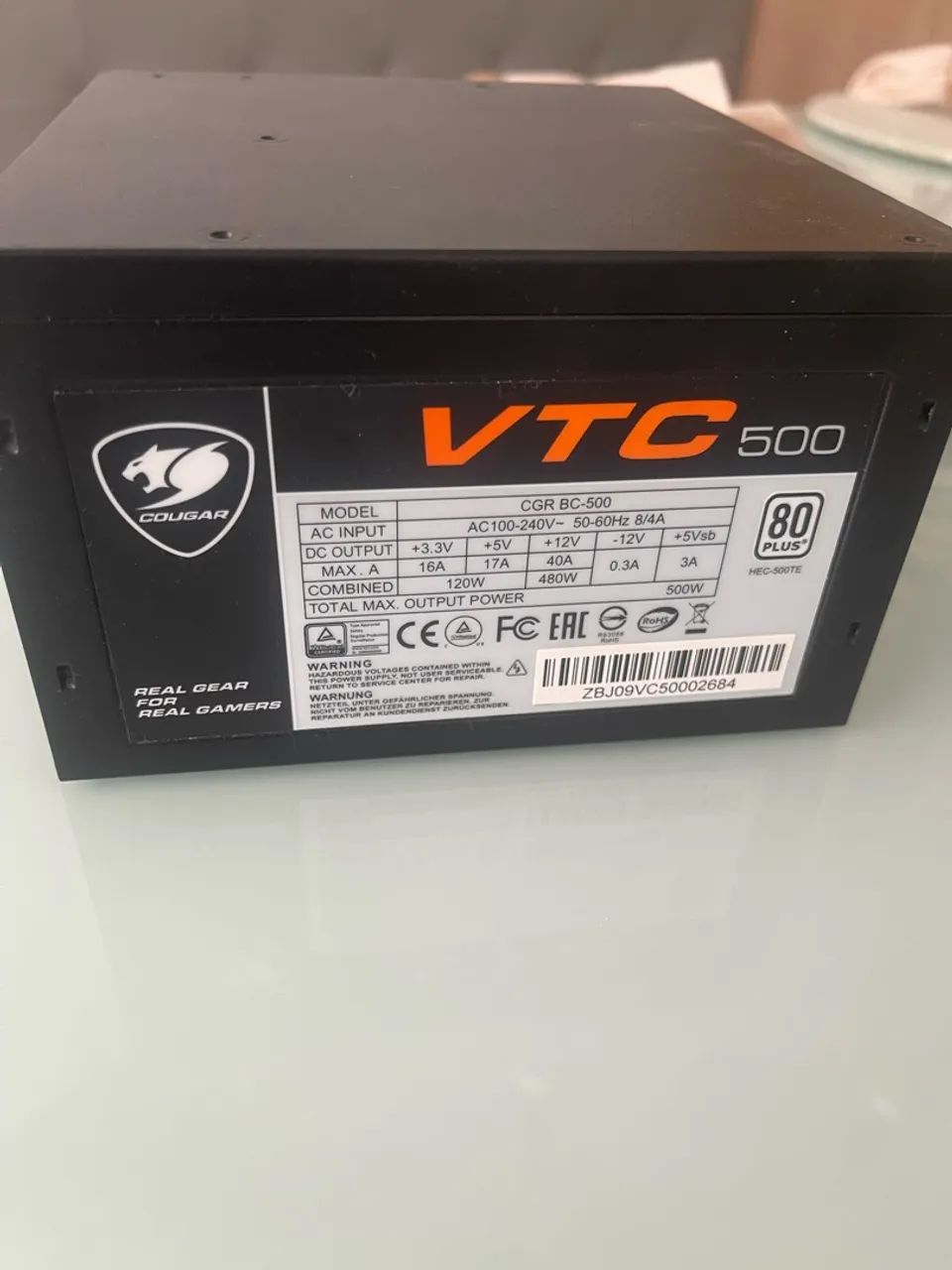 Fonte cougar 500w