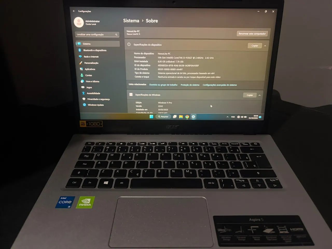Notebook Acer Aspire 5 - Foto 5