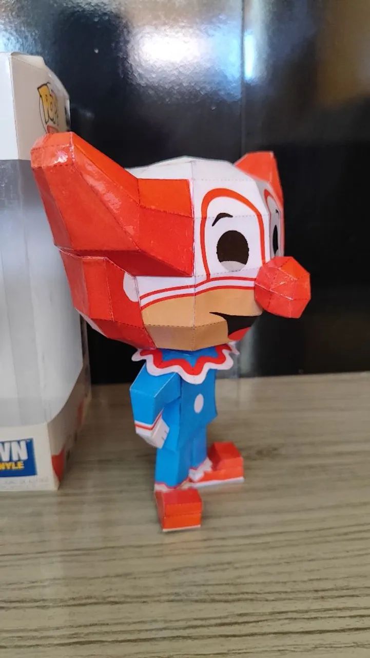 Kit 2 boneco palhaço Bozo papercraft  - Foto 3