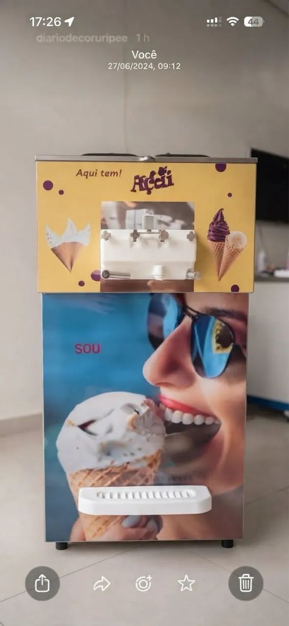 Máquina sorvete Maqsoft nova custando 25 a 30K  - Foto 4