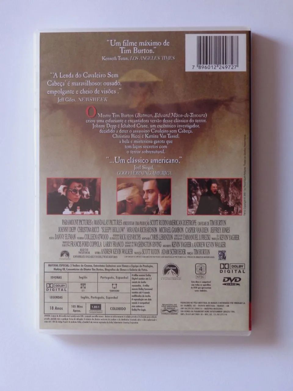 Dvd A Lenda do Cavaleiro sem Cabeça - Edição com Luva - Foto 4