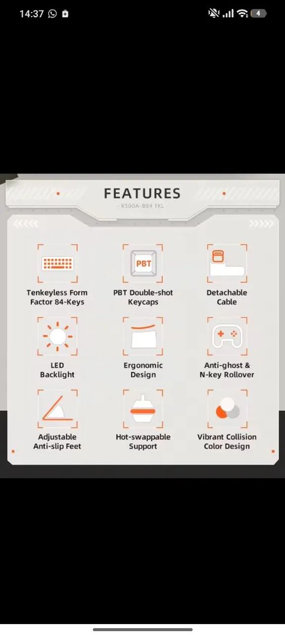 Teclado mecânico machenike k500A - Foto 2