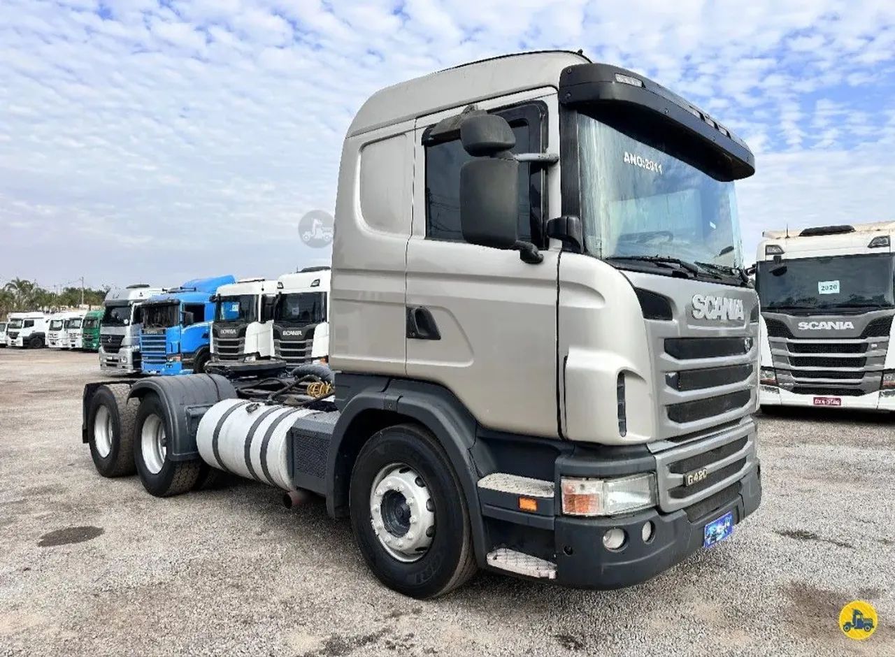 SCANIA G-420 6X2<br>2011/2011<br>MANUAL<br>SUSPENSÃO DE MOLA