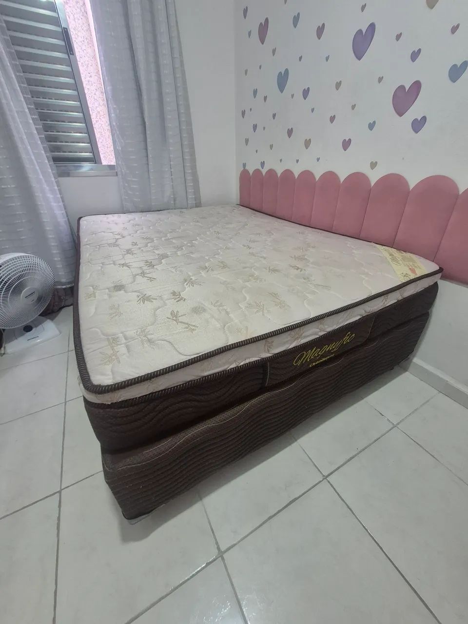 Cama box casal + colchão Ortobom - Foto 2