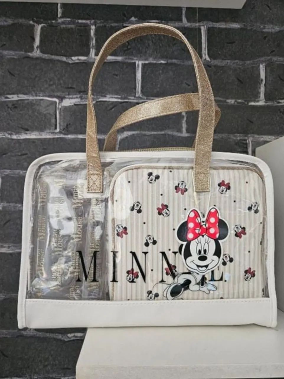 Bolsa Primark Disney Minnie com 2 necessaire