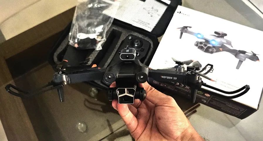 Drone Com 2 Câmeras Fpv Tempo Real Sensor de Colisão 2 Baterias Maleta e Acessórios - Foto 6