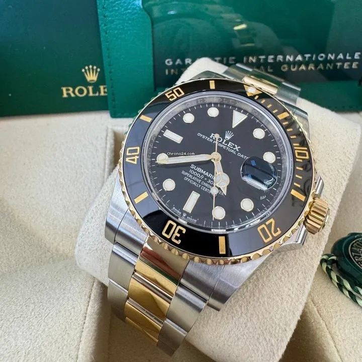 Relógio automático Rolex submariner misto dois tons novo - Foto 2