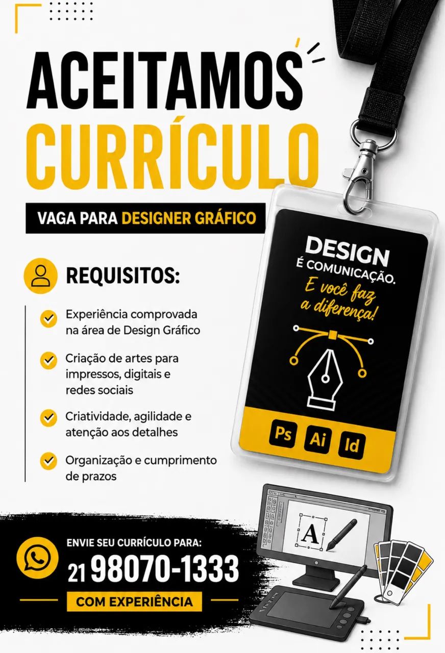 Vaga de Designer Gráfico
