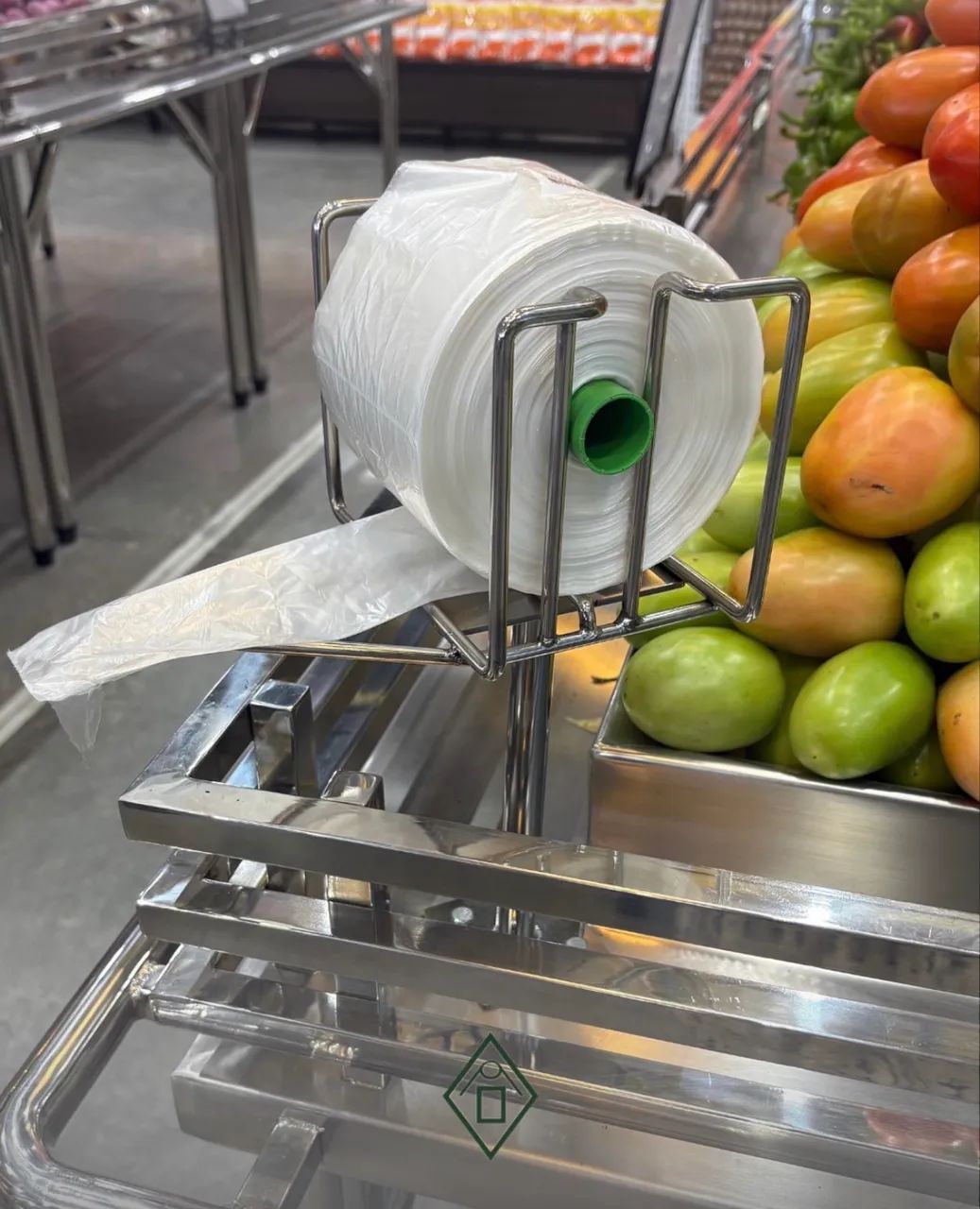 SUPORTE PARA SACOS EM AÇO INOX  - Foto 2