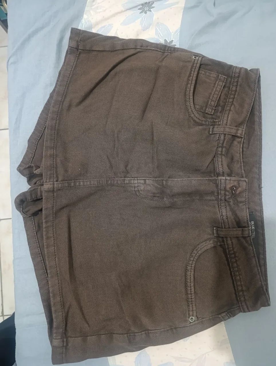 Short saia jeans