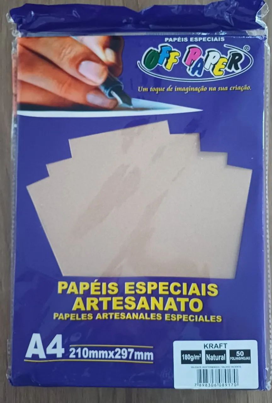 150 Folhas A4 Papel Kraft 180g