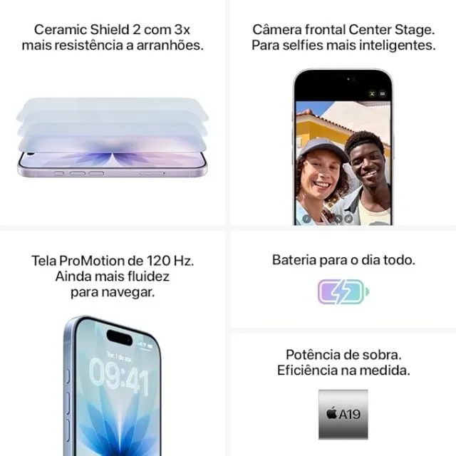 iPhone 17 256Gb azul - novo na caixa - Celulares e Smartphones
