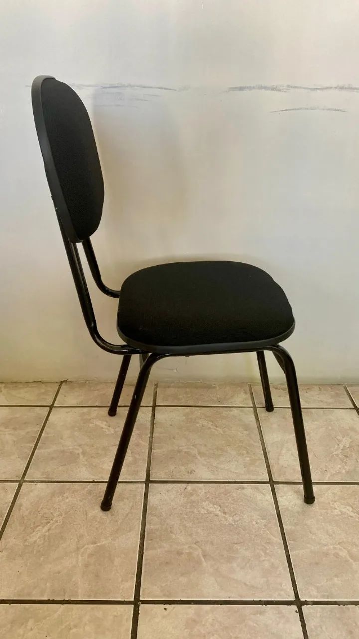 Cadeira fixa secretária estofada - NOVA - Foto 2