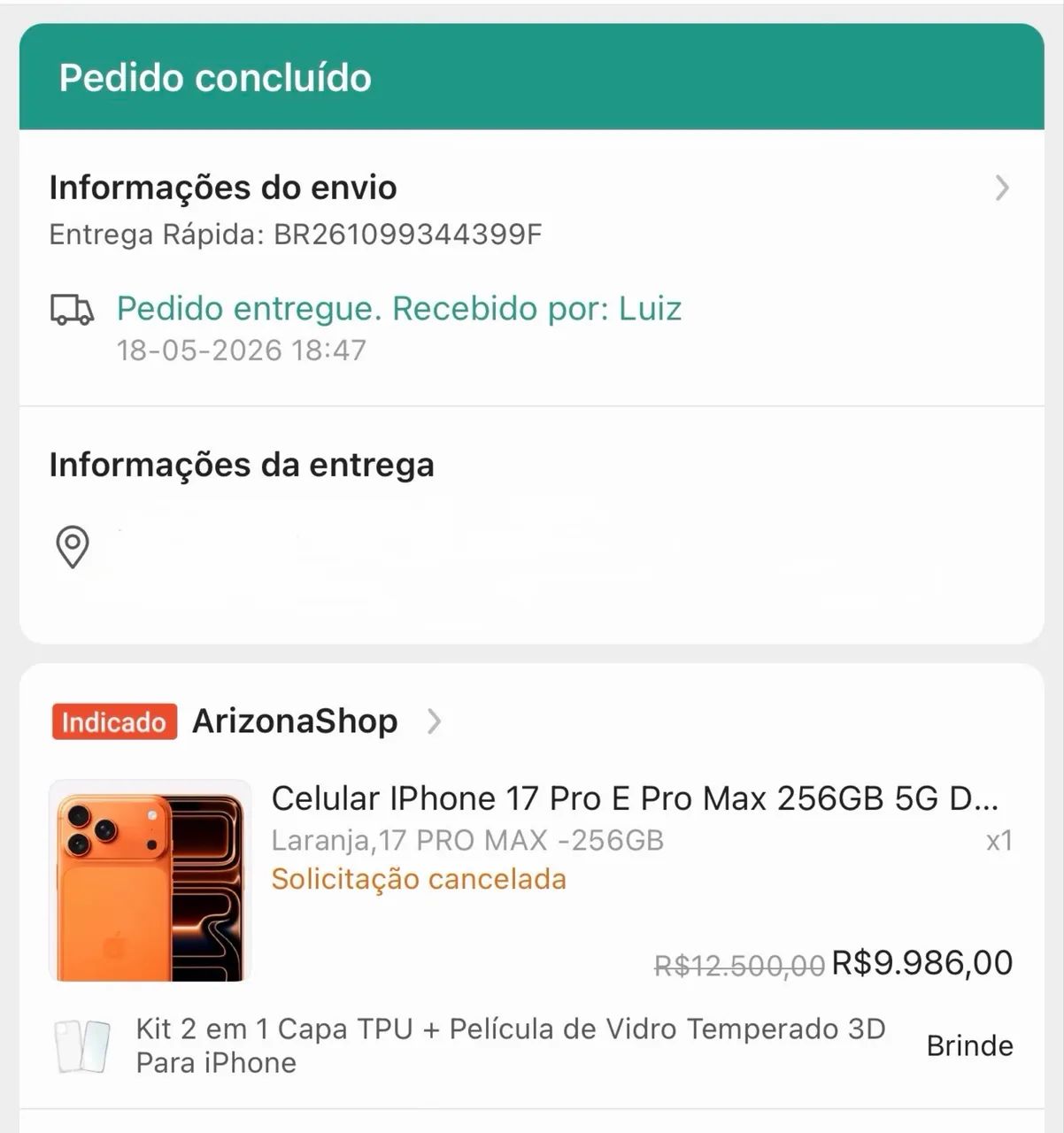iPhone 17 pro max 256 GB semi novo  - Foto 3