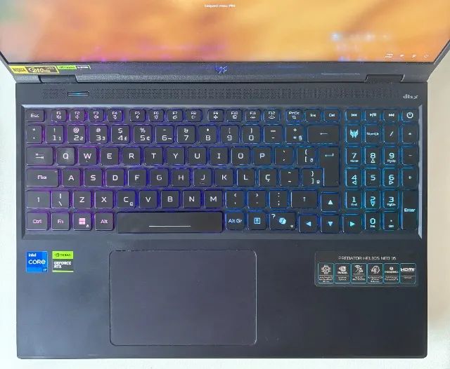 Notebook Acer Predator Helios Neo i7-14700hx 16gb Rtx 4070 - Foto 4