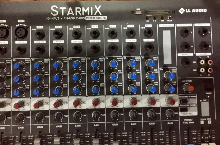 Mesa LL Áudio StarMix Mixer S1002D 10-Input + FM-USB 2- Bus. Perguntas * - Foto 2