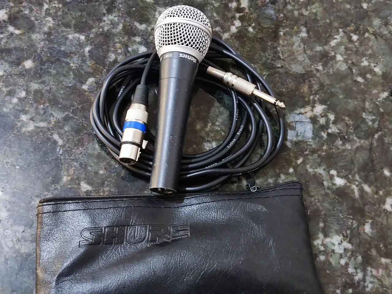 microfone shure sm58 + cabo