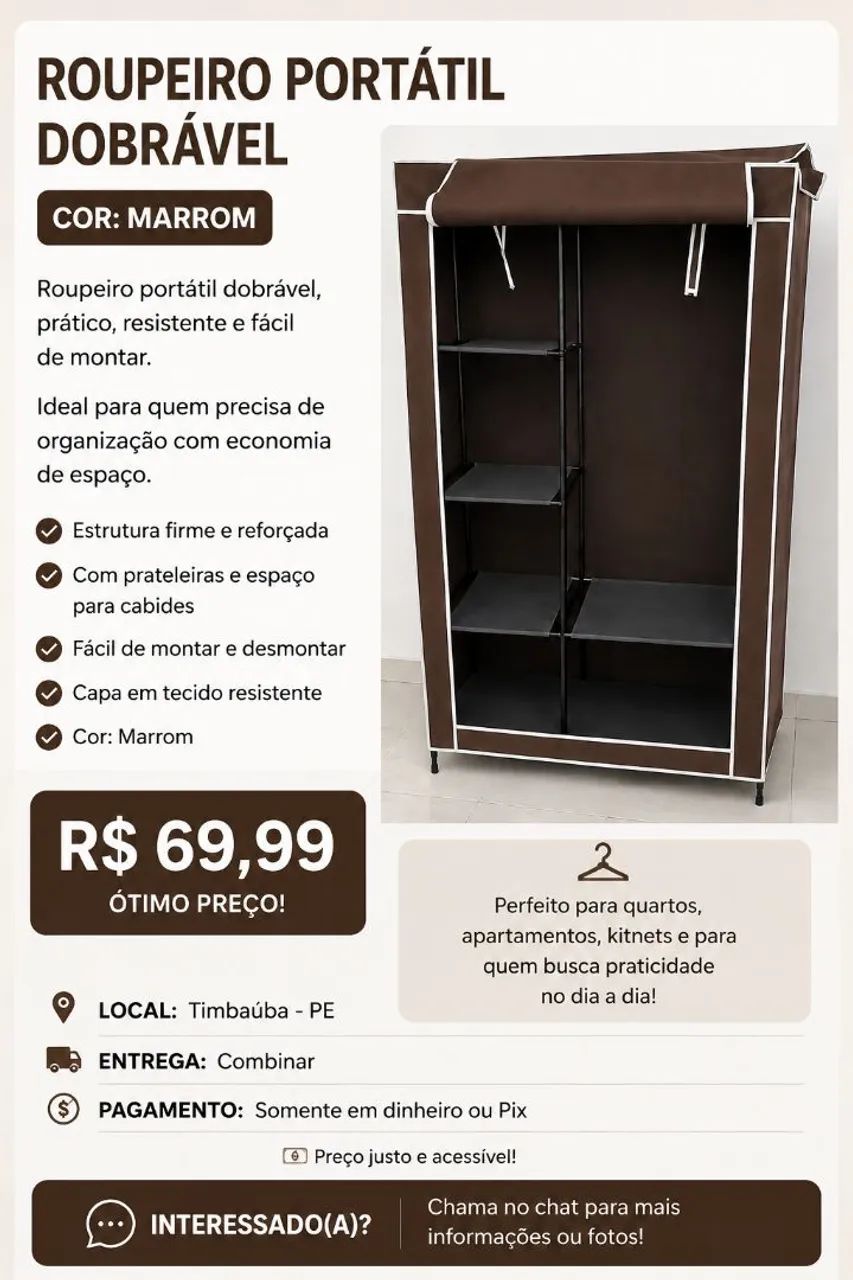 Guarda Roupa Multiuso 