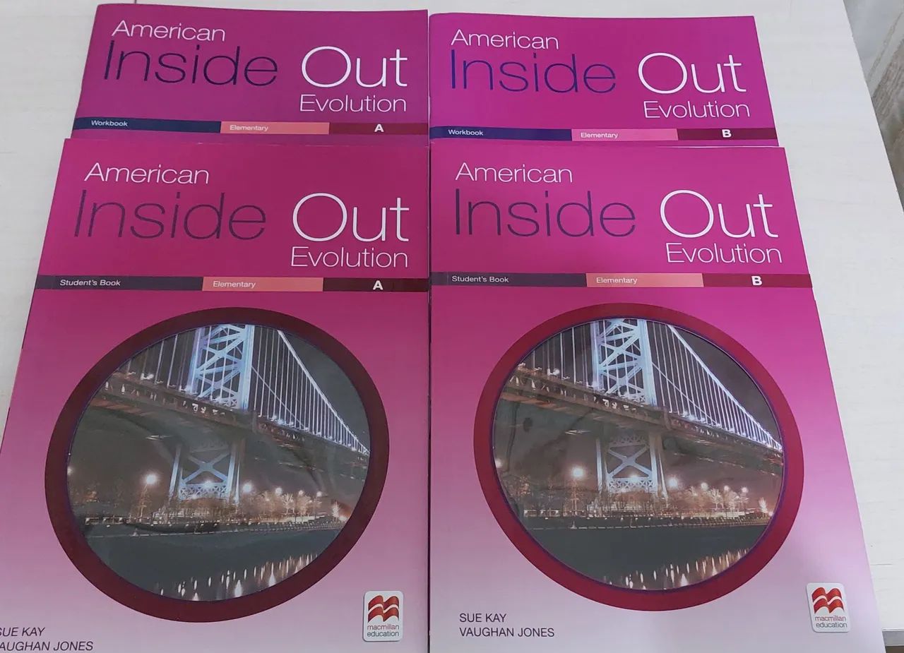 Livros de inglês American Inside Out evolution 