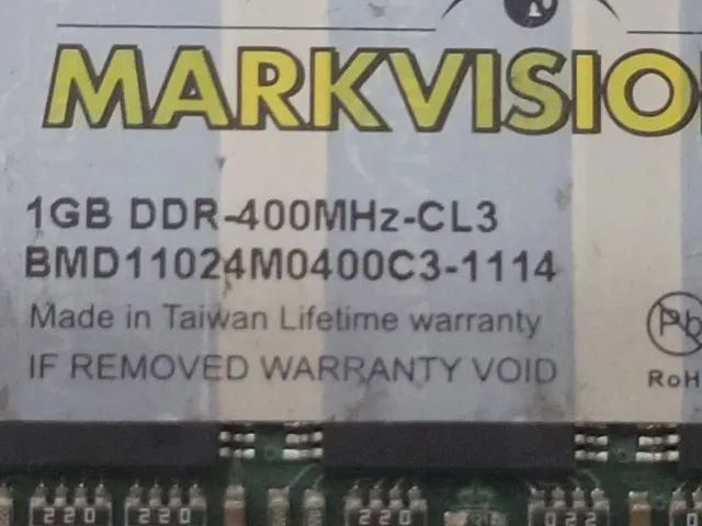 Memoria 1GB ddr pc400