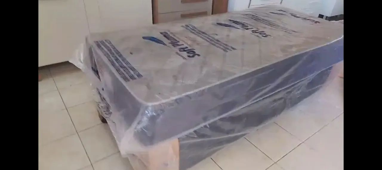 CAMA BOX SOLTEIRO COM MOLAS ENSACADAS  - Foto 3