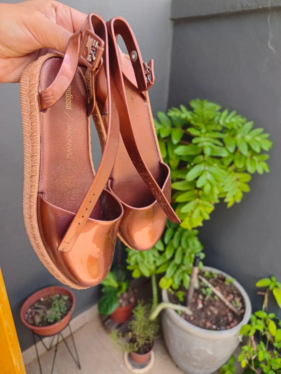 Melissa espadrille cor cobre edição especial jason wu - Calçados