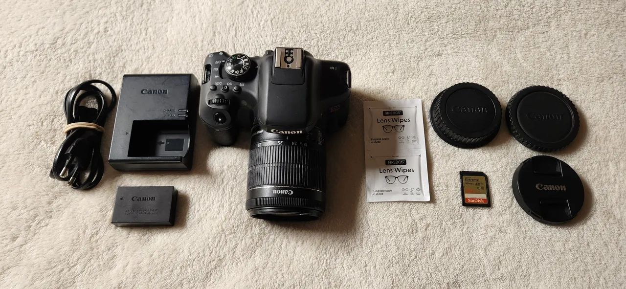 Canon T6i Wi-fi/NFC com lente 18-55mm + Cartão de memória 32Gb - Foto 6