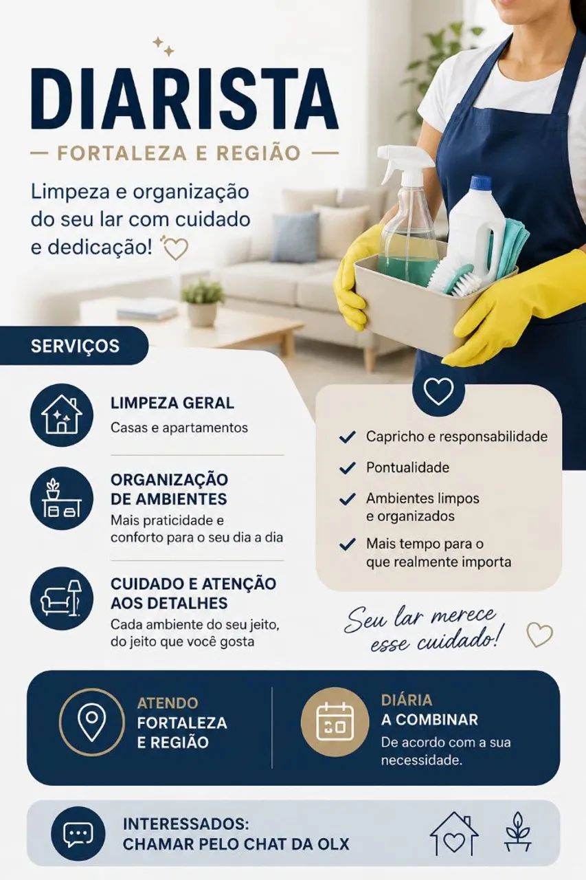 DIARISTA EM FORTALEZA E REGIÃO