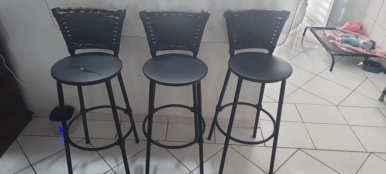 Conjunto banquetas de ferro 