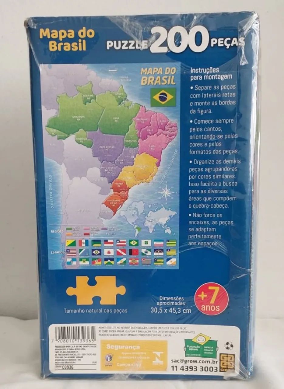 Quebra cabeça Mapa do Brasil - Foto 2