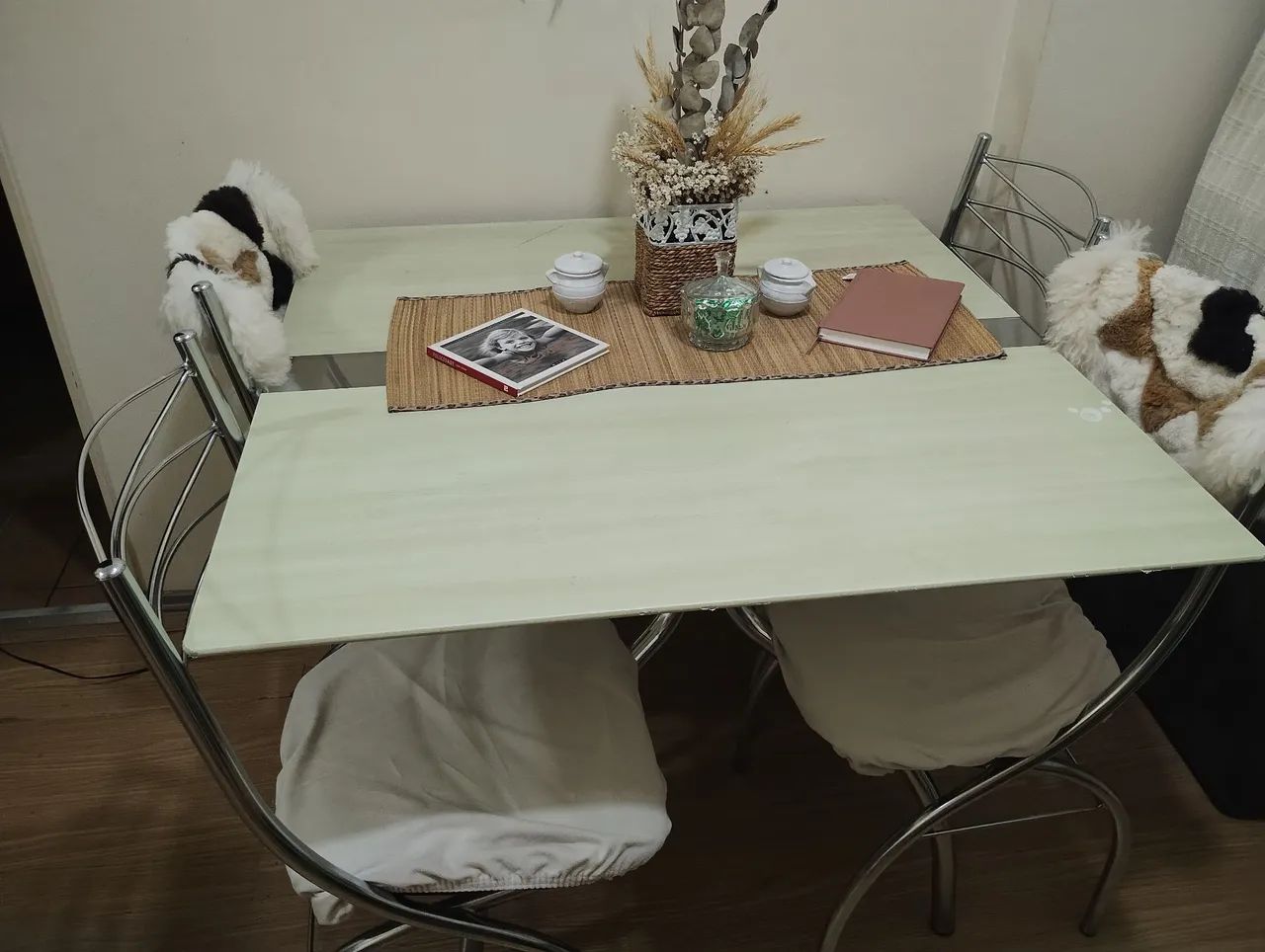 Mesa de Jantar com 4 Cadeiras Brigatto Preta