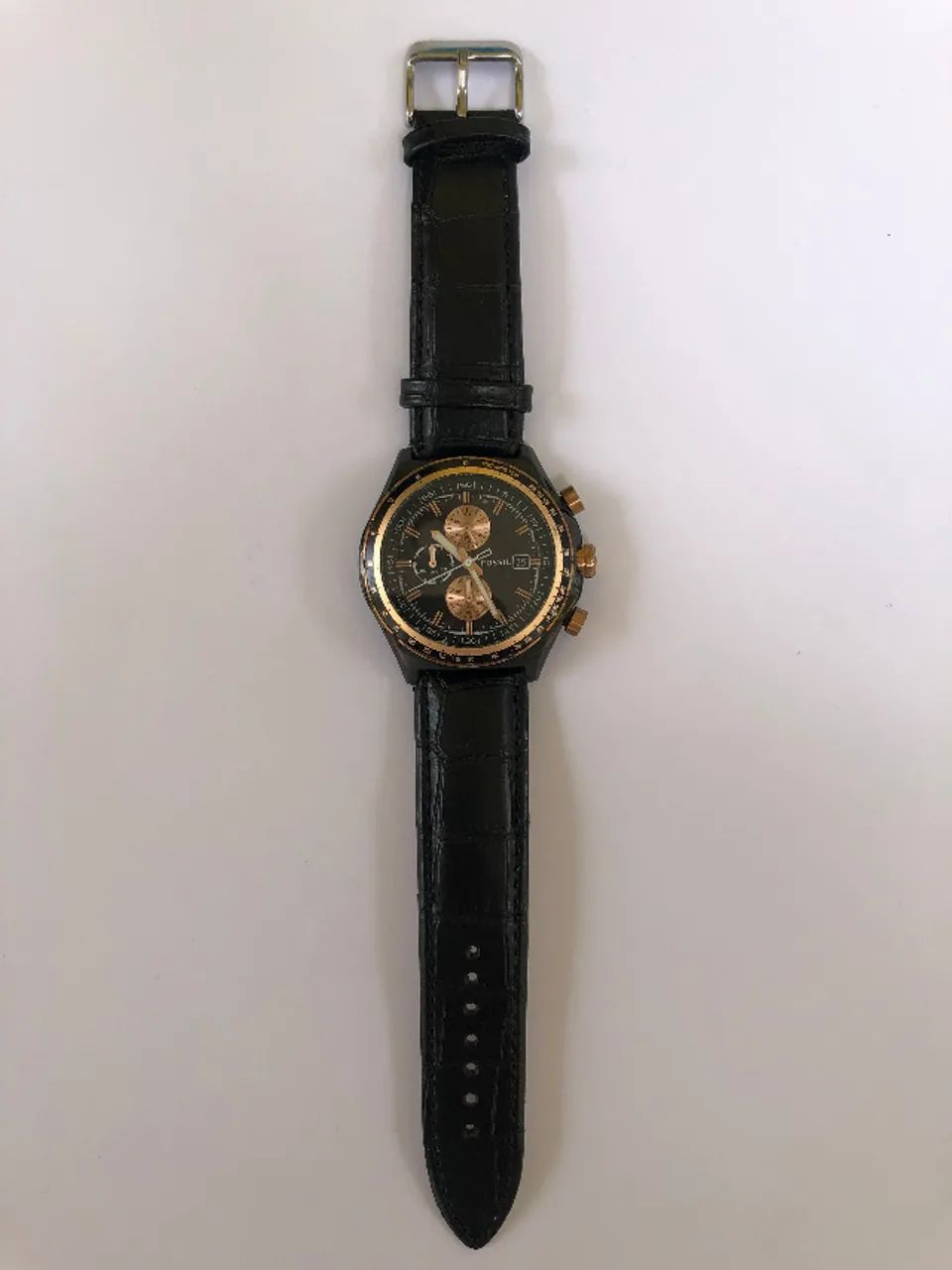 relogio fossil decker ouro rosé ch2819 - Foto 2