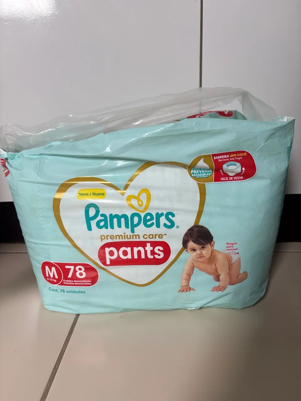 Fralda Pampers Premium Care Pants M 