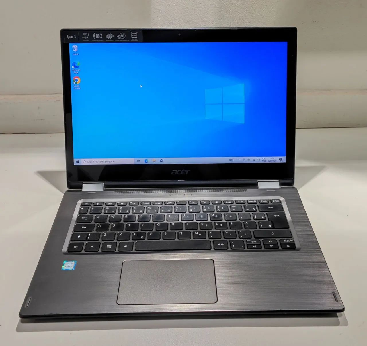 Notebook Acer i5 8° Geração 8gb SSD 240gb bateria 5h tela Touch