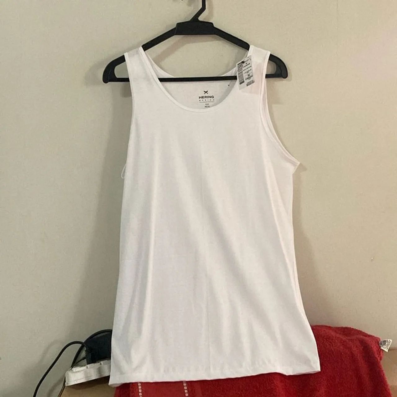 Camisa Regata Masculina Hering Vermelha Nova 