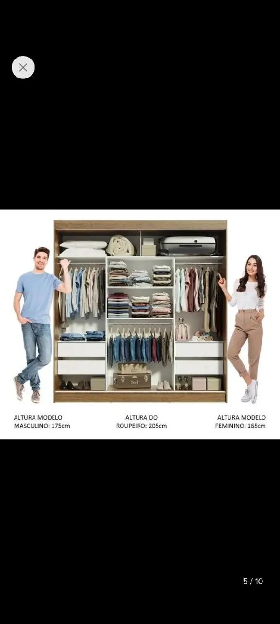 Guarda roupas de casal - Foto 2
